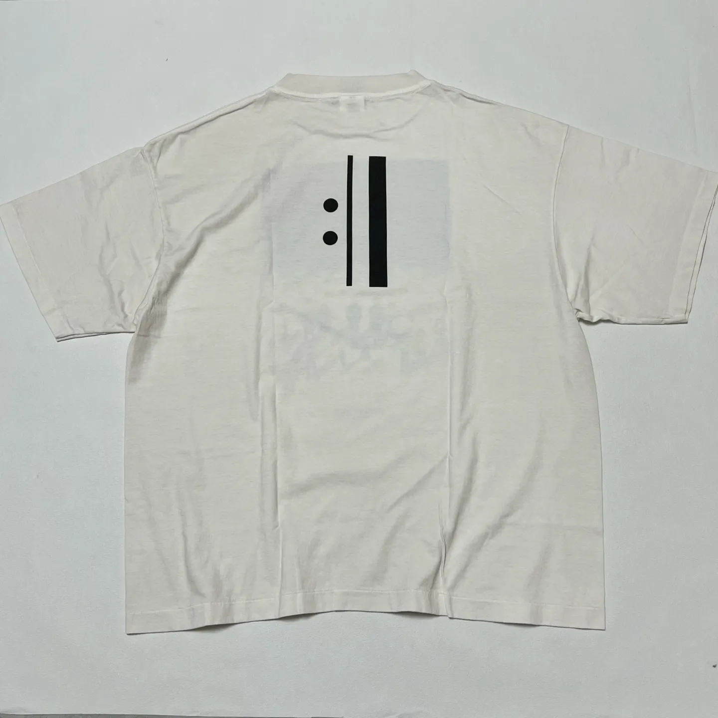 SAINT Mxxxxxx × EVENGELION × GEEKS RULE EV_SS TEE/BLUE/WHT Three-party co-branded Neon Genesis Evangelion co-branded TEE off-white S-XL Made of original OE yarn tube weaving without side seams to distinguish the width of the fabric Original consistent co-branded label/co-branded wash mark/little angel anti-counterfeiting label Top-notch printing technology Repeated pattern making, closely following the original details